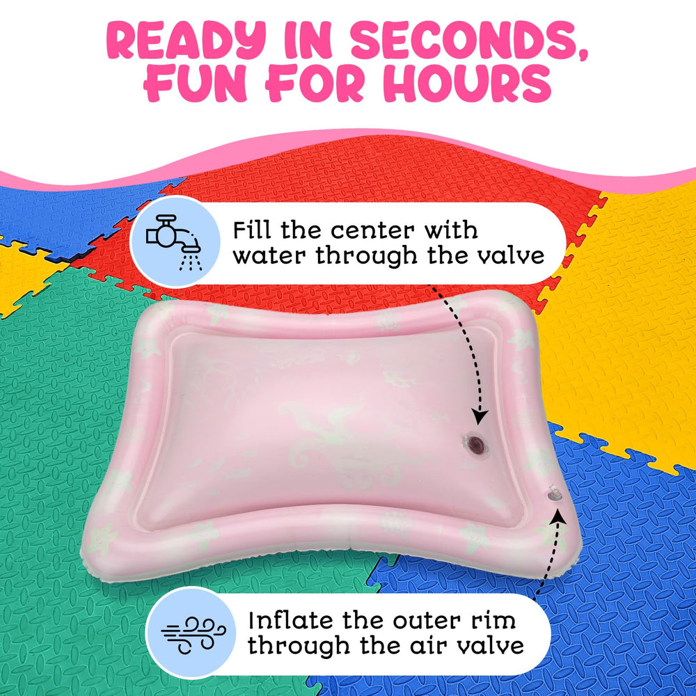 AVEC MAMAN Water Mat portable and foldable for travel, storage, and on-the-go play