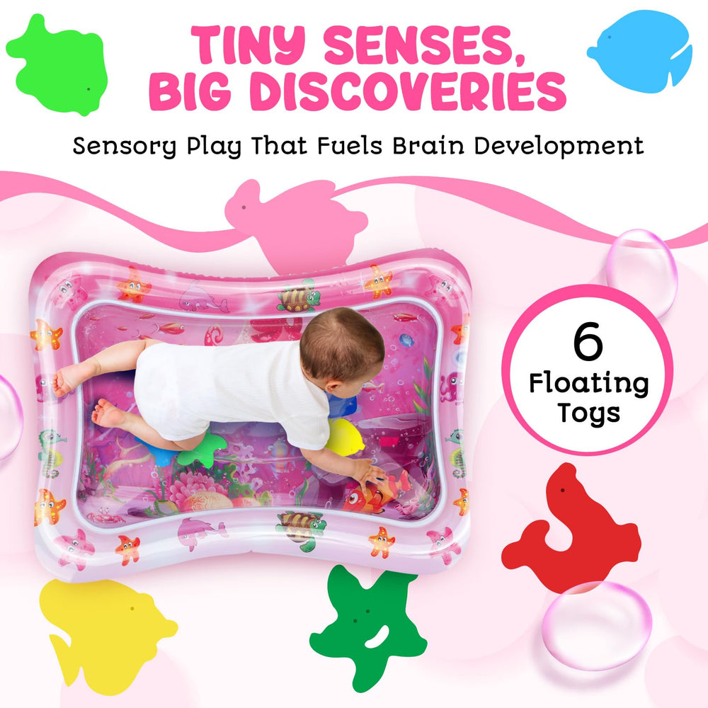 AVEC MAMAN Water Mat sea creatures design promotes visual and tactile exploration during early development