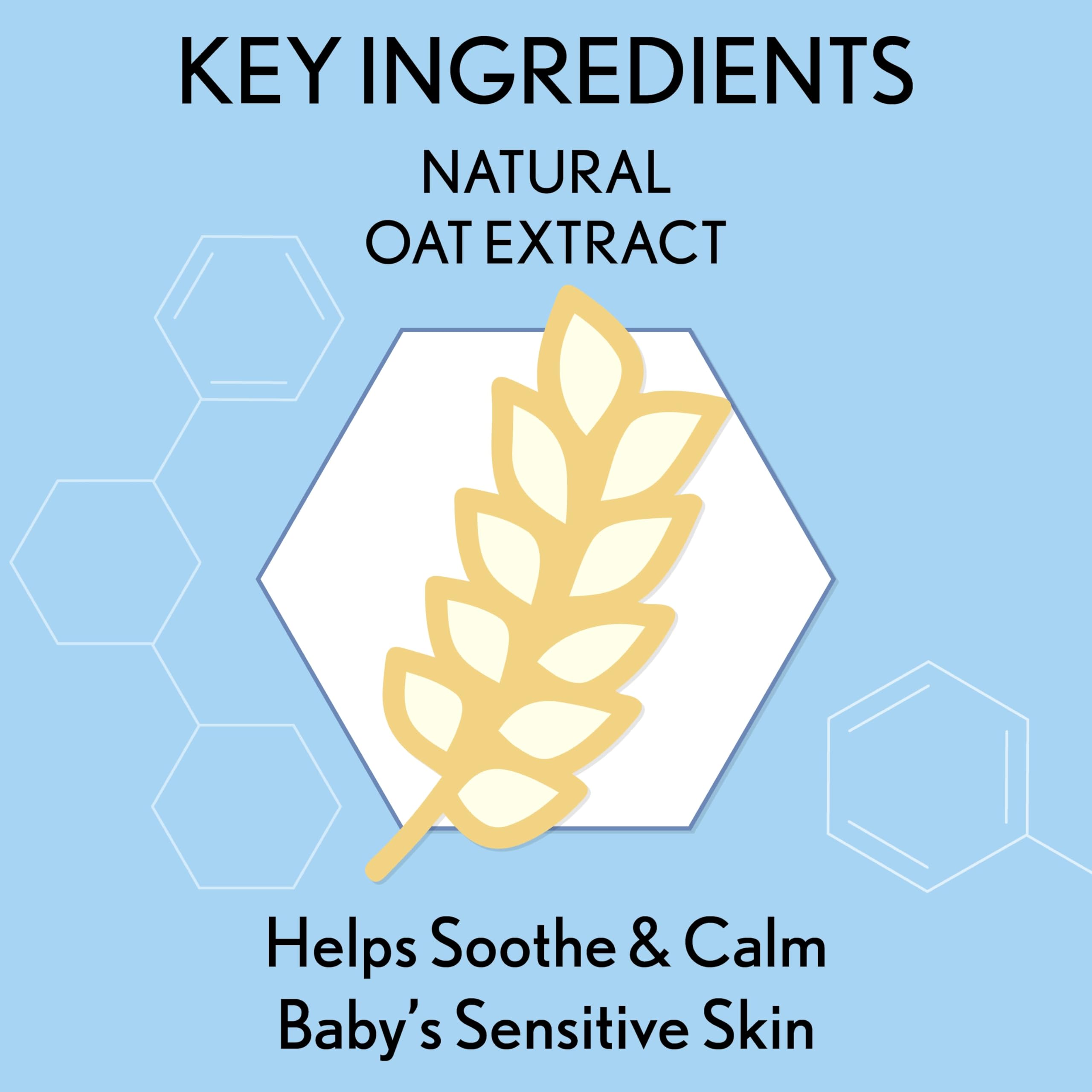 Aveeno Baby Sensitive All Over Wipes bottom—hypoallergenic wipe for diaper-area care.
