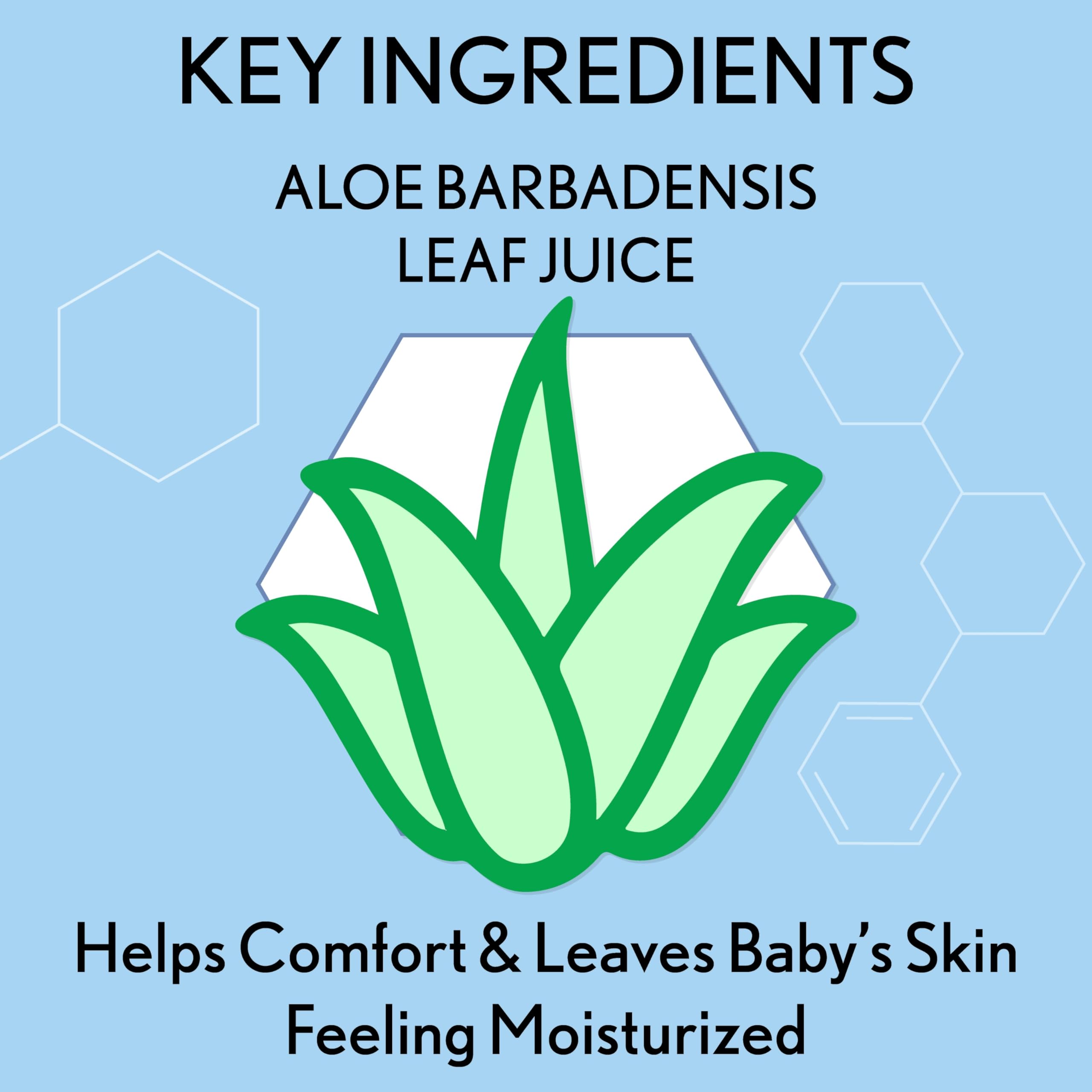 Aveeno Baby Sensitive All Over Wipes fragrance-free label—suitable for fragrance-sensitive skin.
