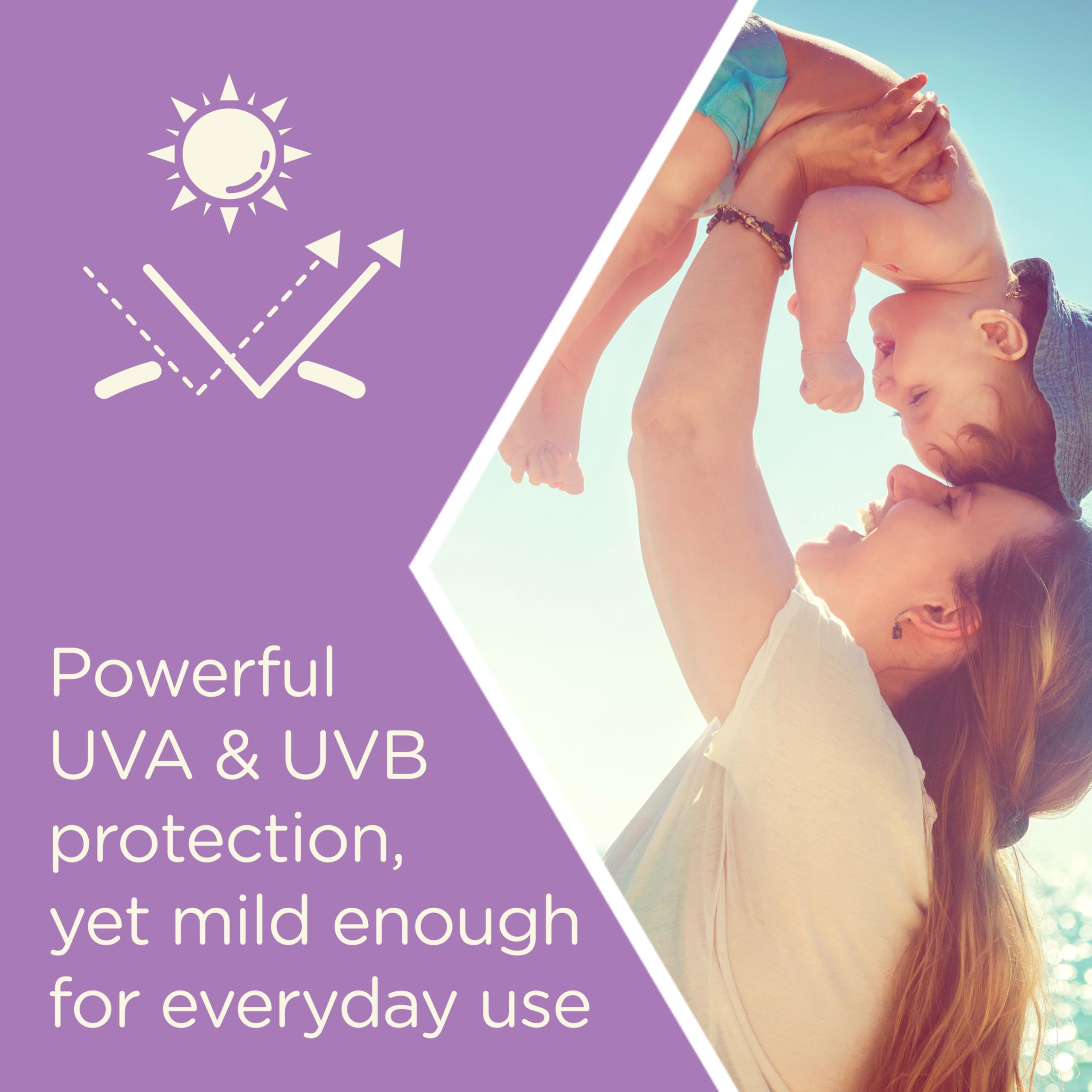 Aveeno Baby tear-free formula signals gentle, easy application.