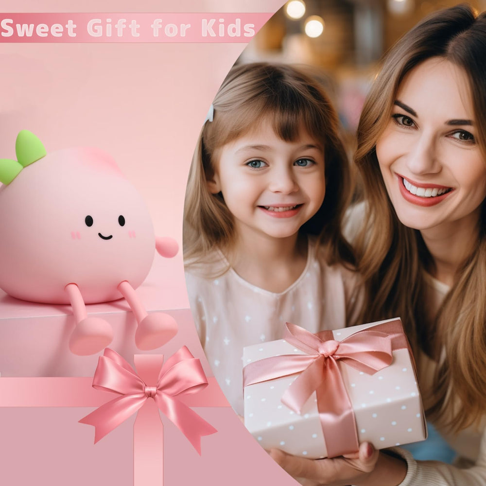 AVEKI Peach Night Light 30-minute timer: built-in timer supports a gentle wind-down routine.