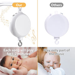 Avelin Baby Mobile Music Box volume control lets you tailor lullaby volume