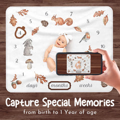 Avenlo milestone blanket frame-marker: elegant ring marker for monthly highlights.