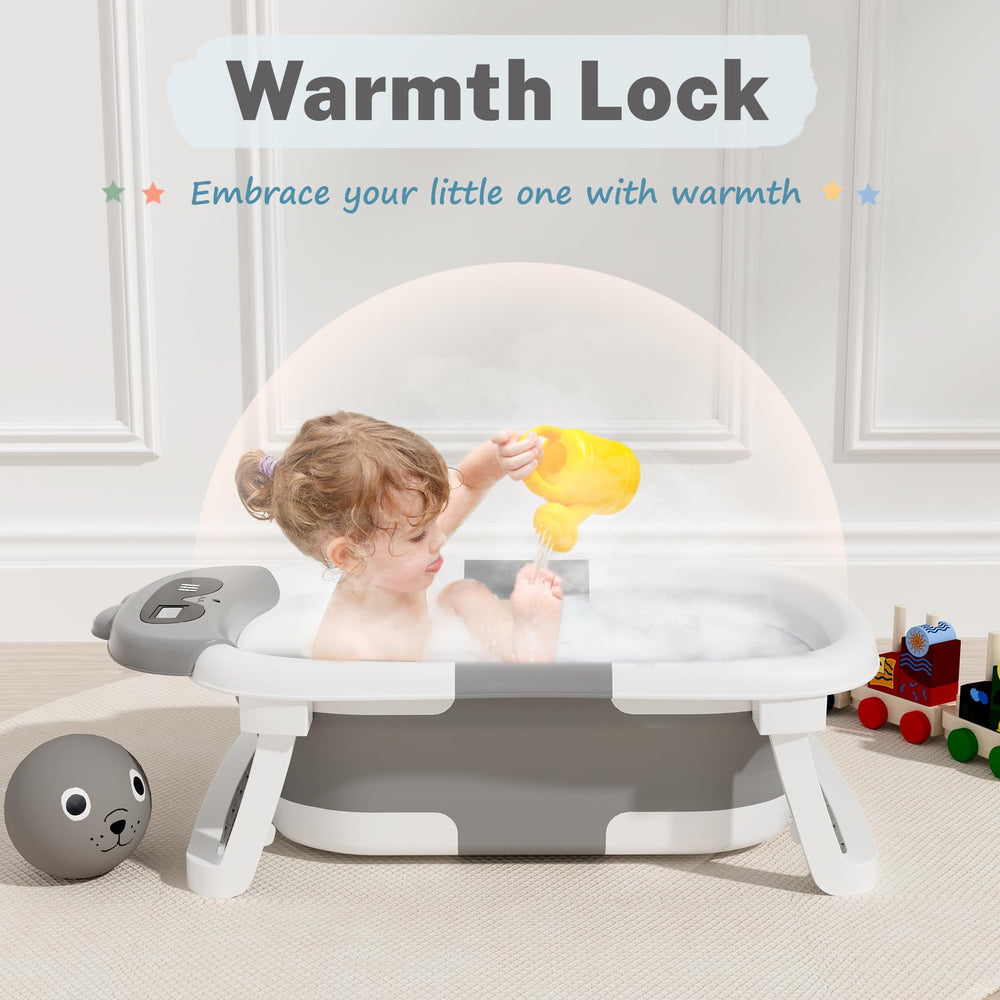 AVIDOR baby bathtub featuring dinosaur design delights kids during routine baths.