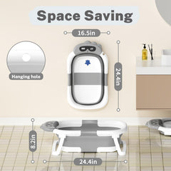 AVIDOR baby bathtub non-slip feet ensure stable baths on slick surfaces.