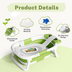 AVIDOR baby bathtub nonslip hanging feature helps secure the tub while drying after baths