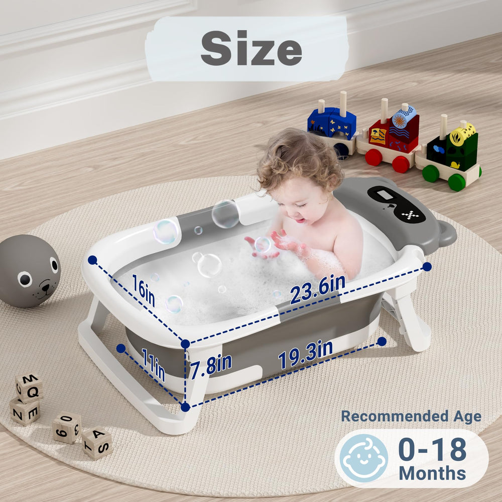 AVIDOR Baby Bathtub soft cushion interior comforts infant during baths.