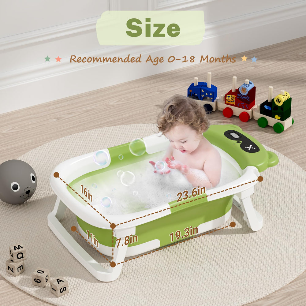 AVIDOR baby bathtub soft cushion inside provides gentle support for comfy bath time