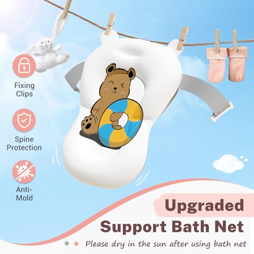 AVIDOR Baby Bathtub offers a spacious bath area for infants to toddlers