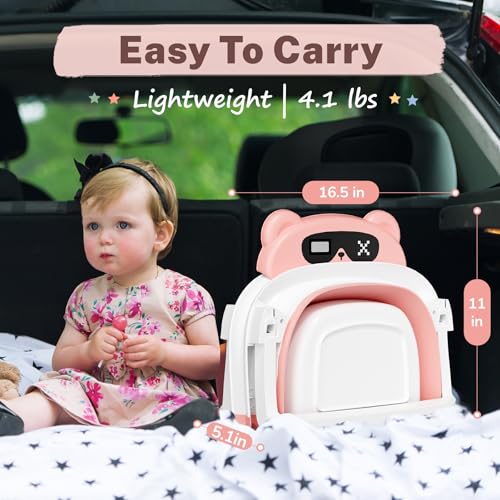 AVIDOR Baby Bathtub travel-ready design for on-the-go bath time