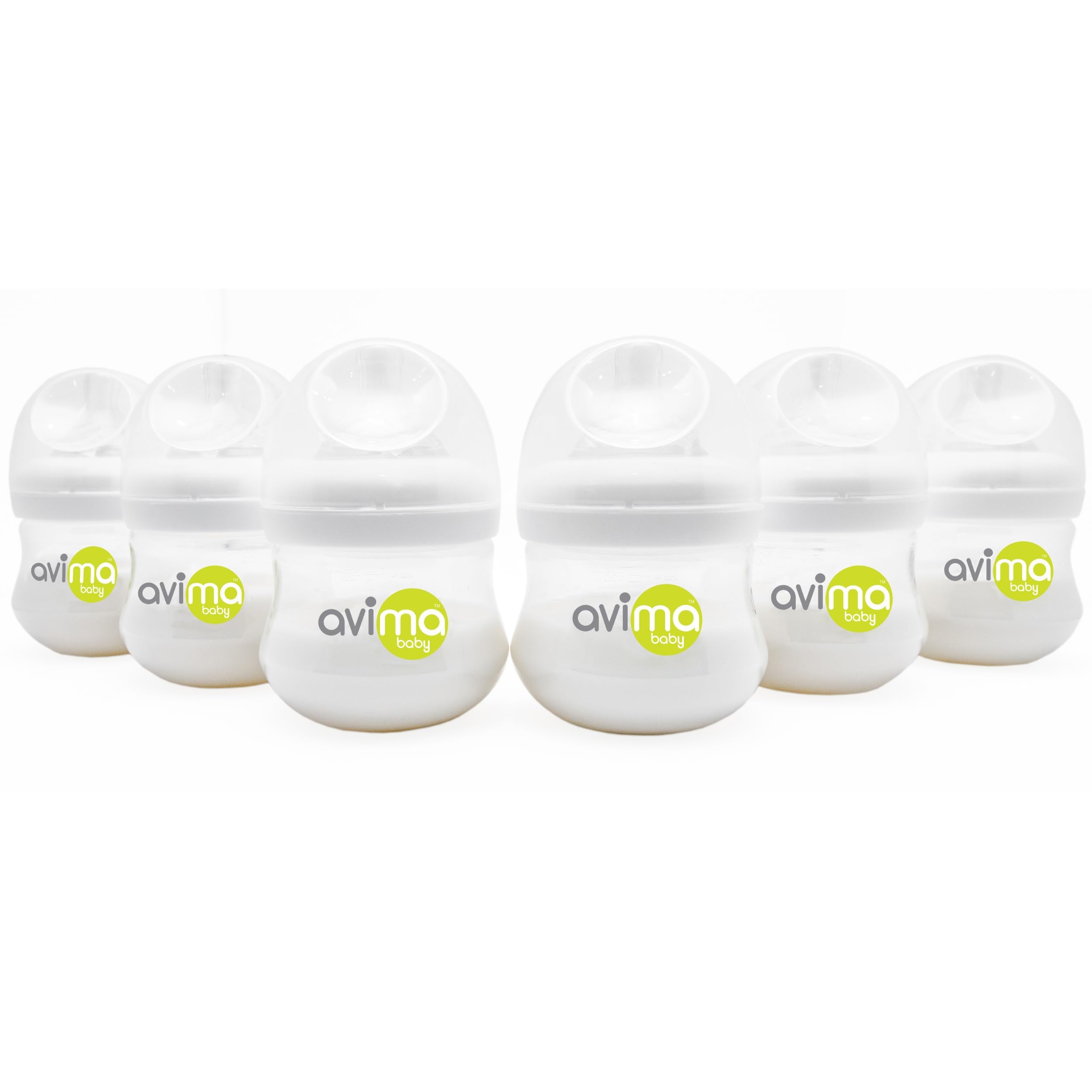 Avima baby bottle wide-neck newborn setup for easy feeding and cleaning.