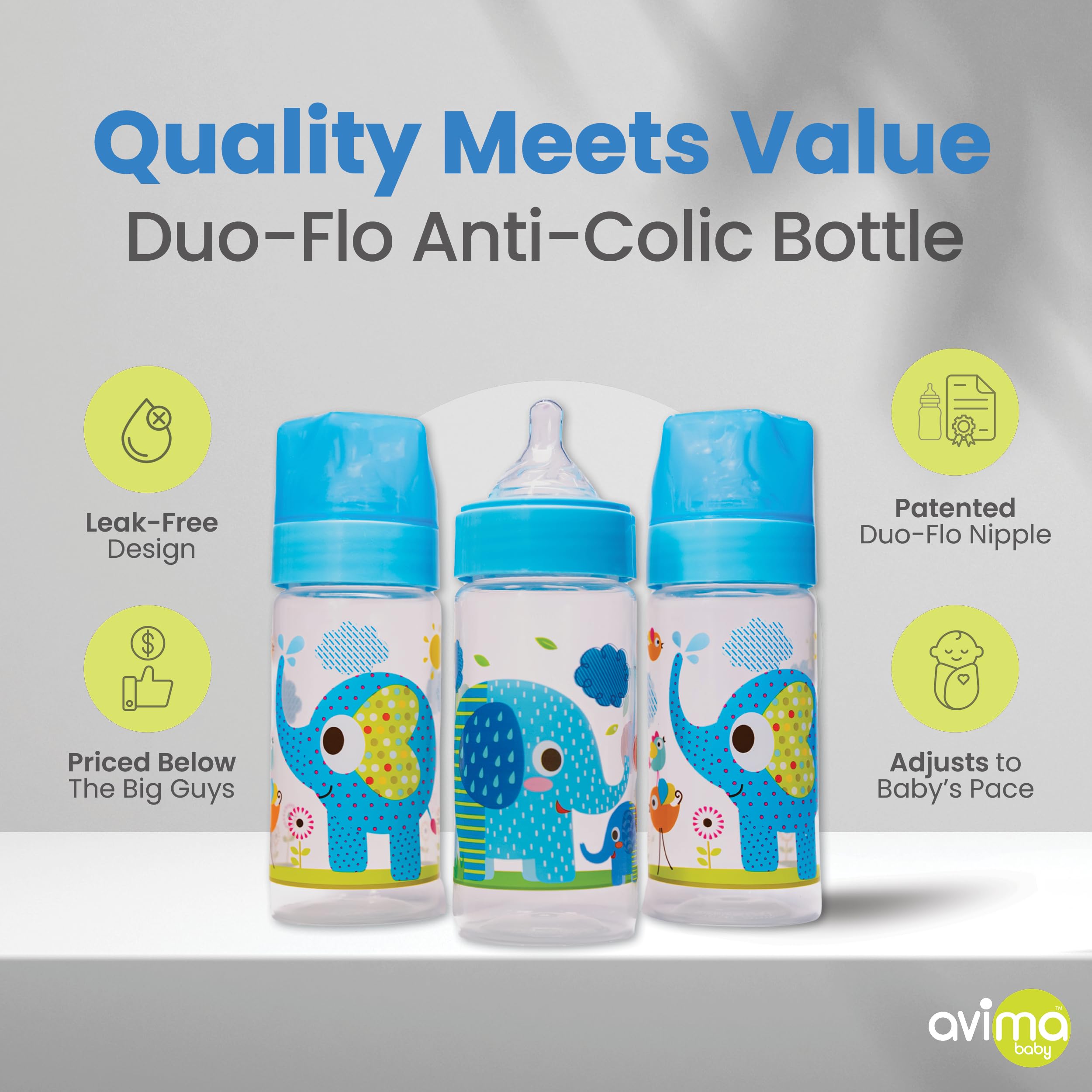 Avima dishwasher-safe bottles simplify cleanup after meals