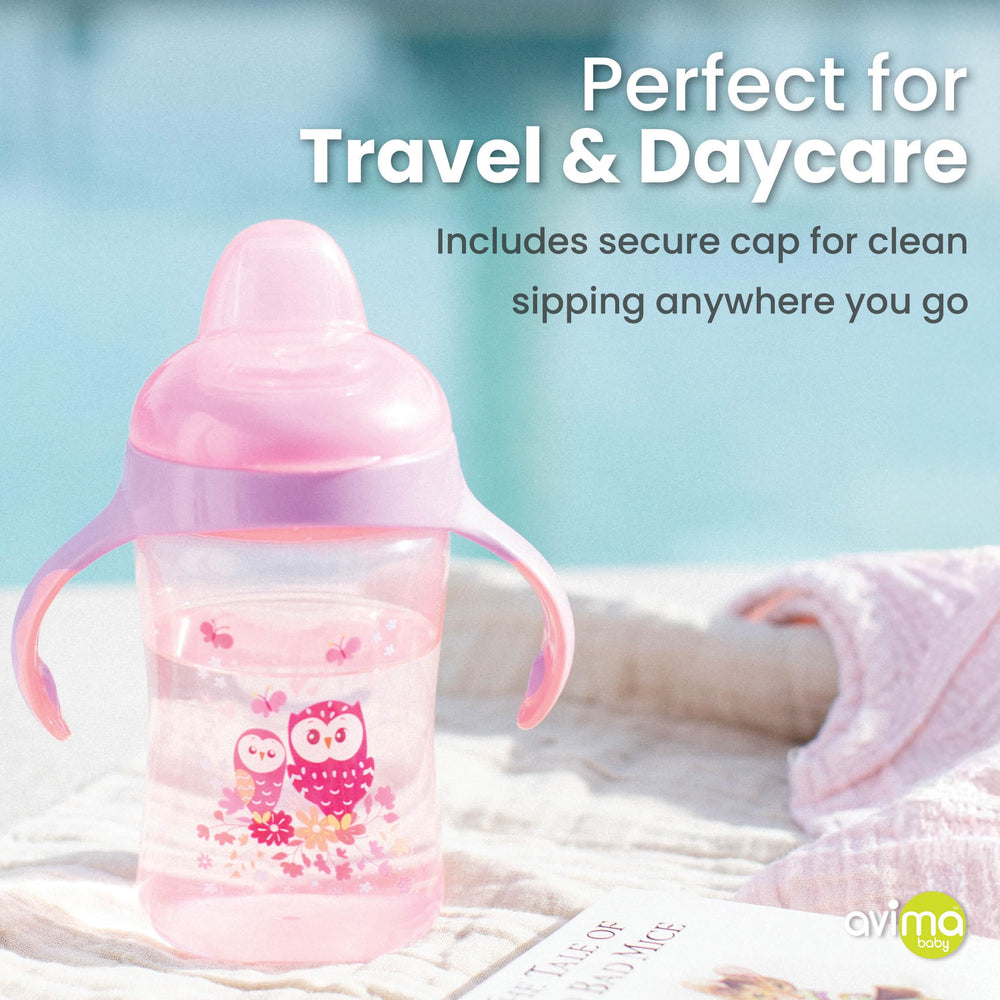 Avima on-the-go set fits car and diaper bags.