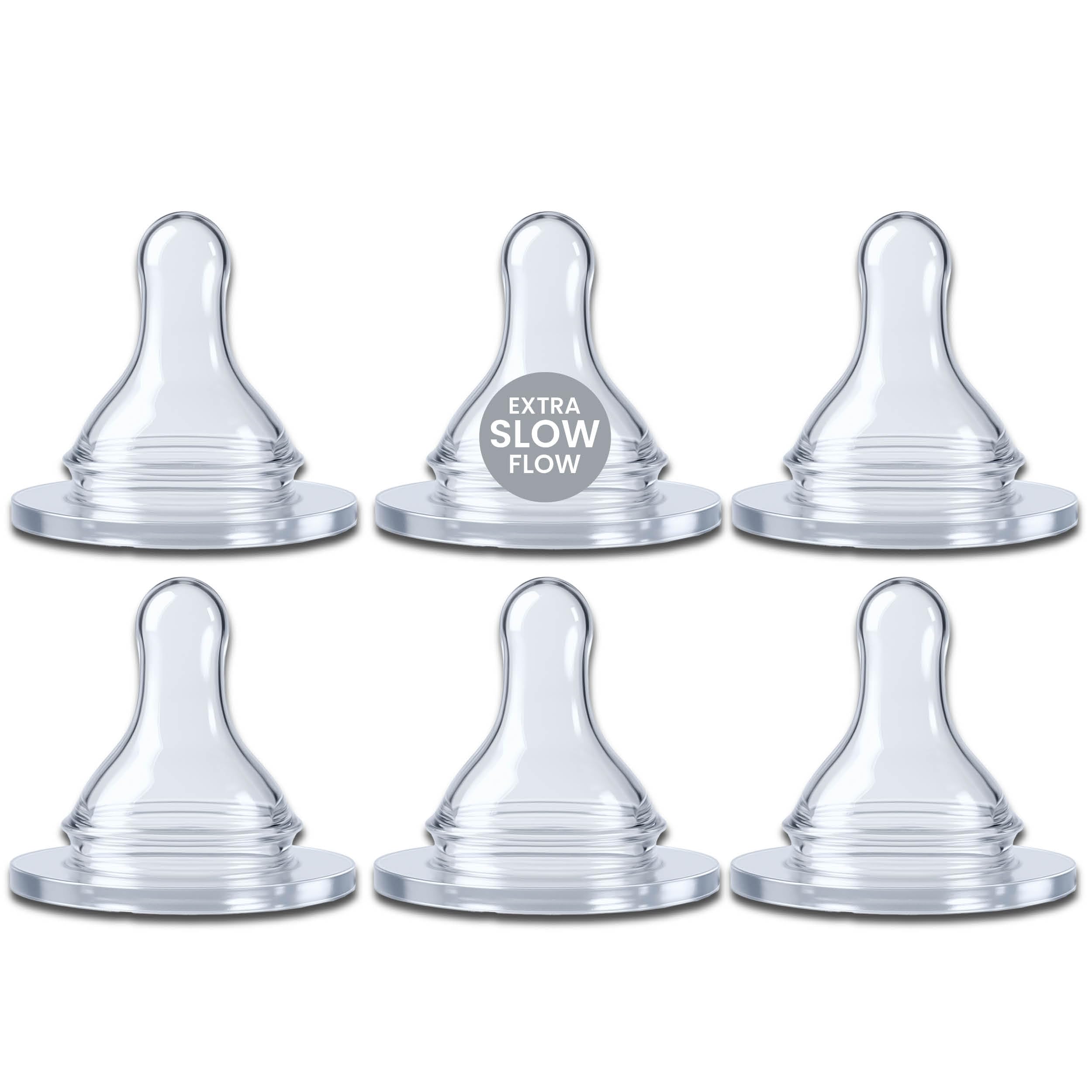 Avima Baby preemie nipples six-pack for narrow-neck bottles supporting gentle feeding