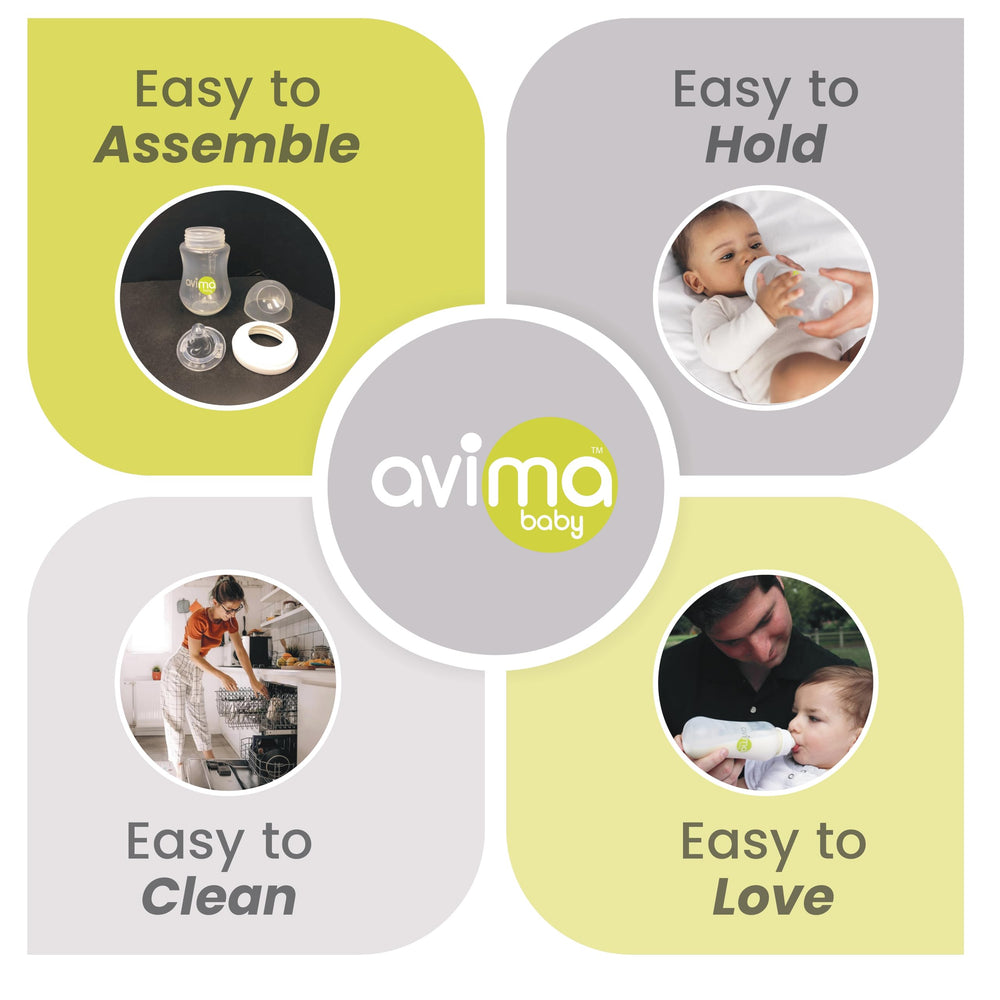 Avima narrow-neck bottle compatibility for convenient feeding setups