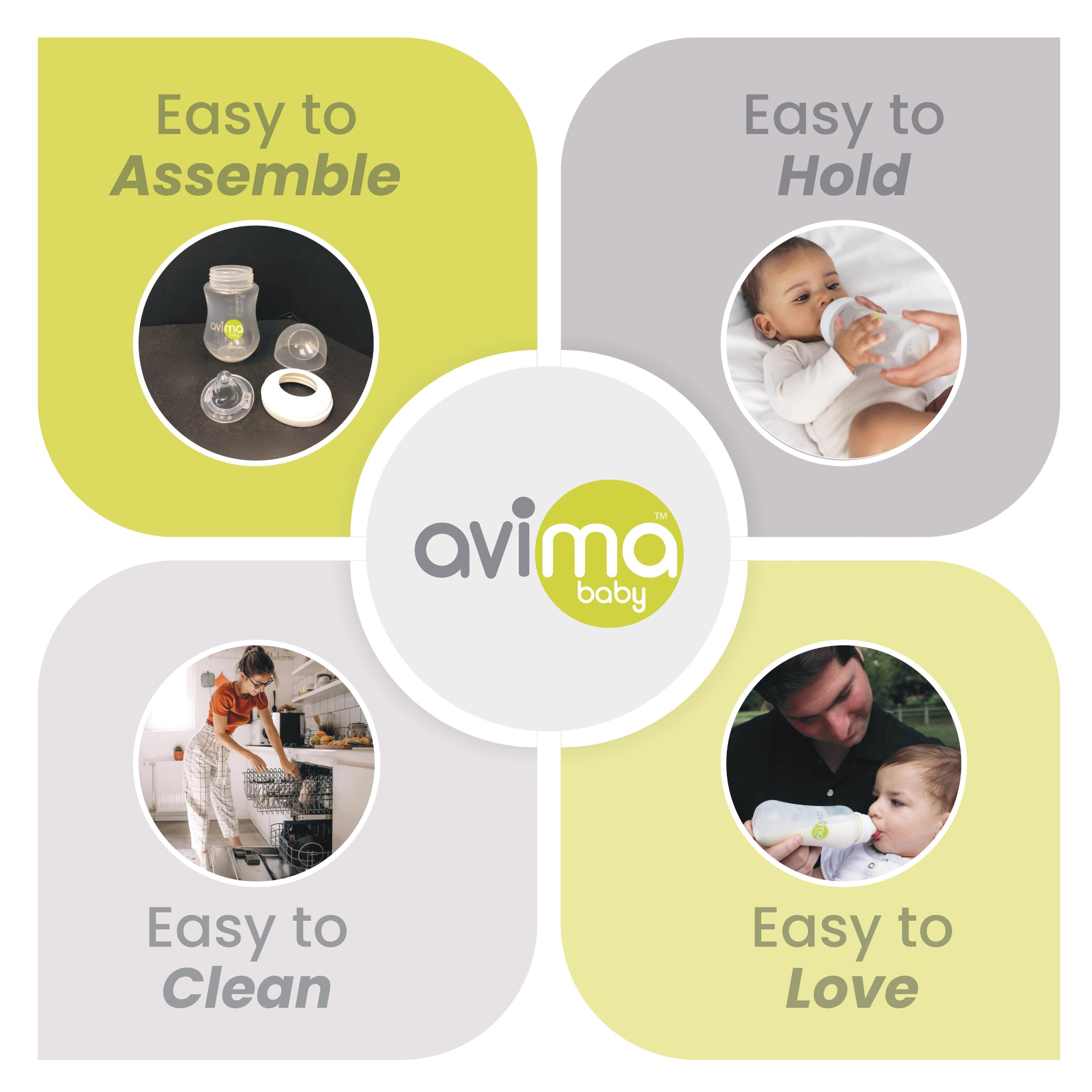 Avima nipples easy to clean, dishwasher- and sterilizer-safe
