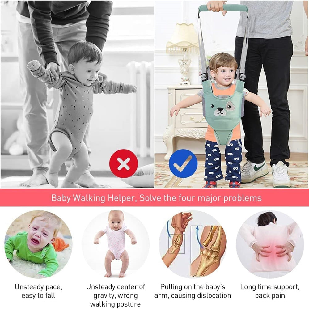 AVIZCVE baby harness lift-with-crotch configuration aids early standing.