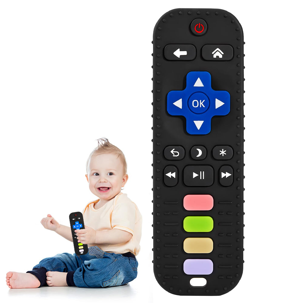 Avkast remote-shaped teether front view to soothe infant gums