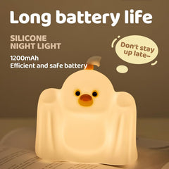 Avolend LED Duck Night Light shows 1200 mAh battery for wireless use