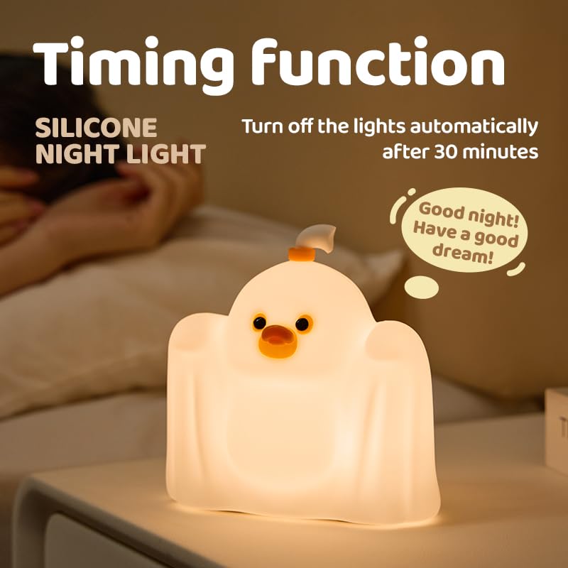 Avolend LED Duck Night Light made of soft silicone for kneading
