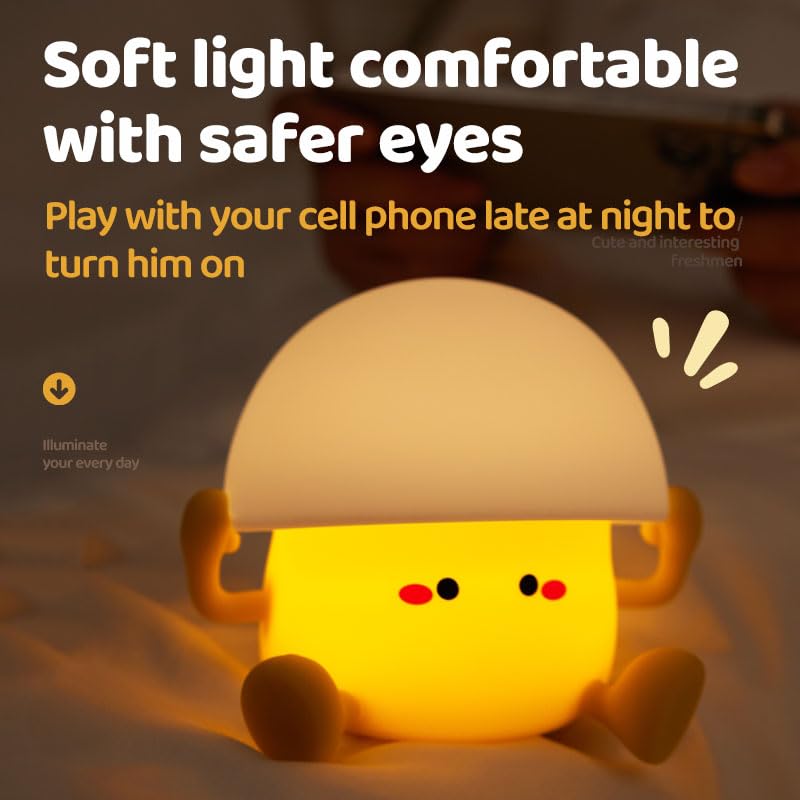Avolend LED Egg Night Light nursery-decor complements modern kid spaces with soft glow.