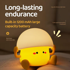 Avolend LED Egg Night Light features a silicone-soft surface safe for touch.