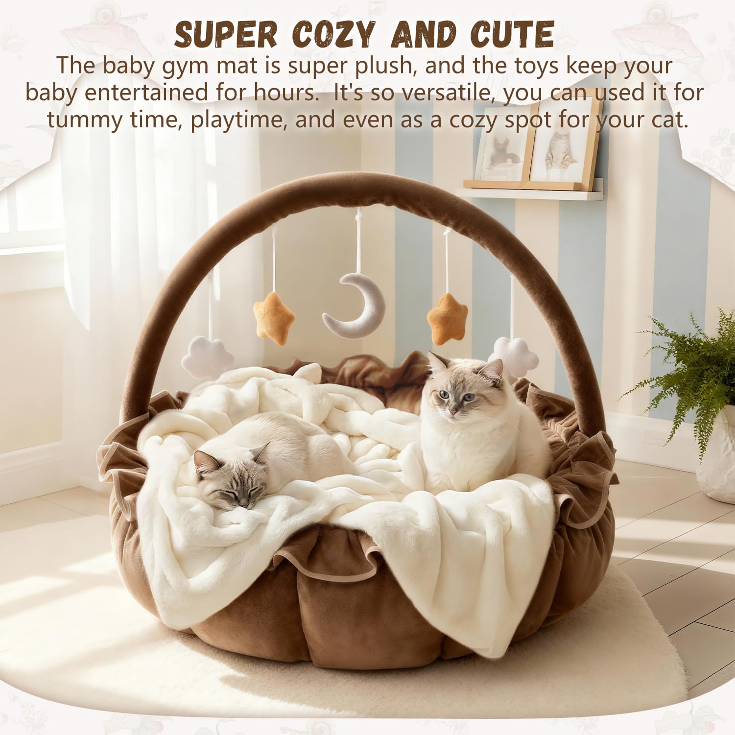 Avrsol 3-in-1 Baby Play Gym makes a thoughtful baby shower gift.