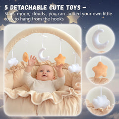 Avrsol Baby Play Gym removable toys show quick swap for evolving play