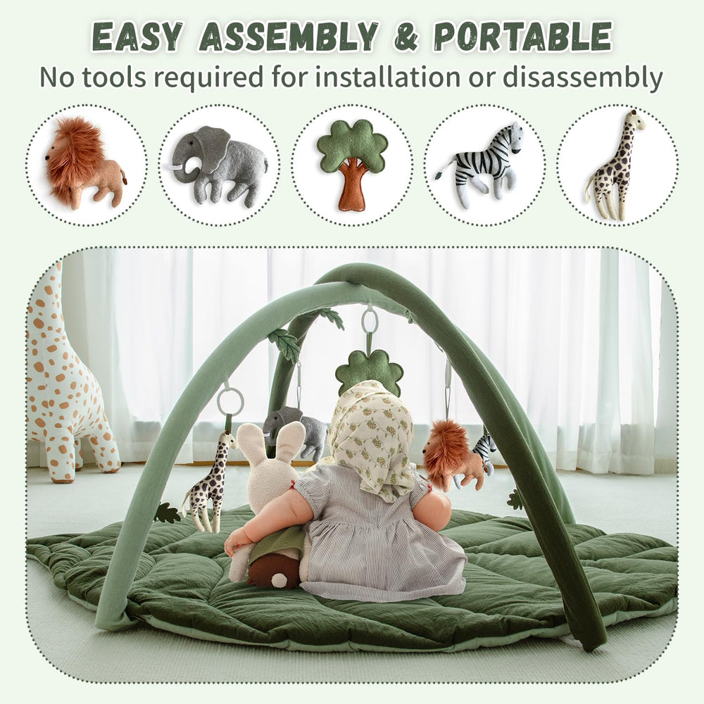 Avrsol Baby Play Gym toy-details show bright colors and textures.
