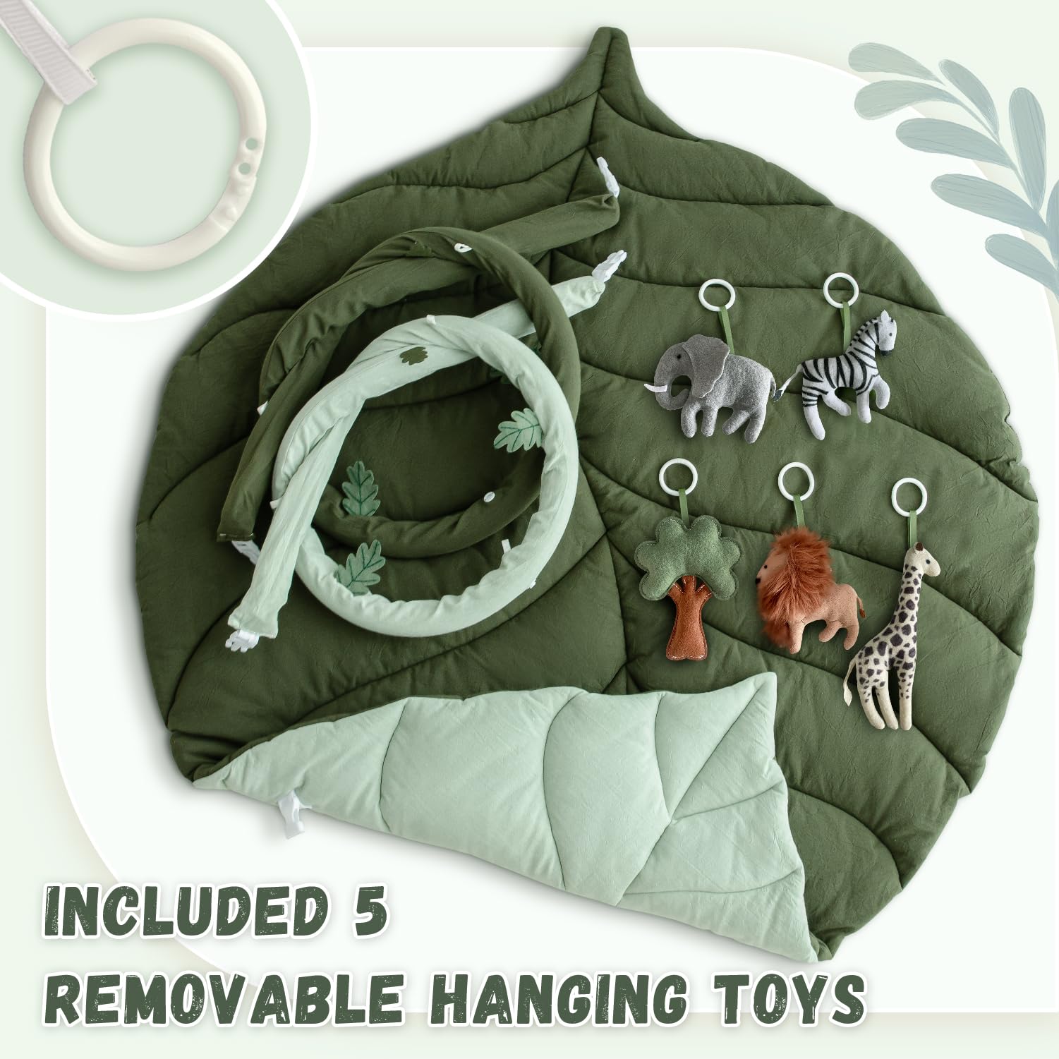 Avrsol Baby Play Gym washable-fabric stays clean with easy care.