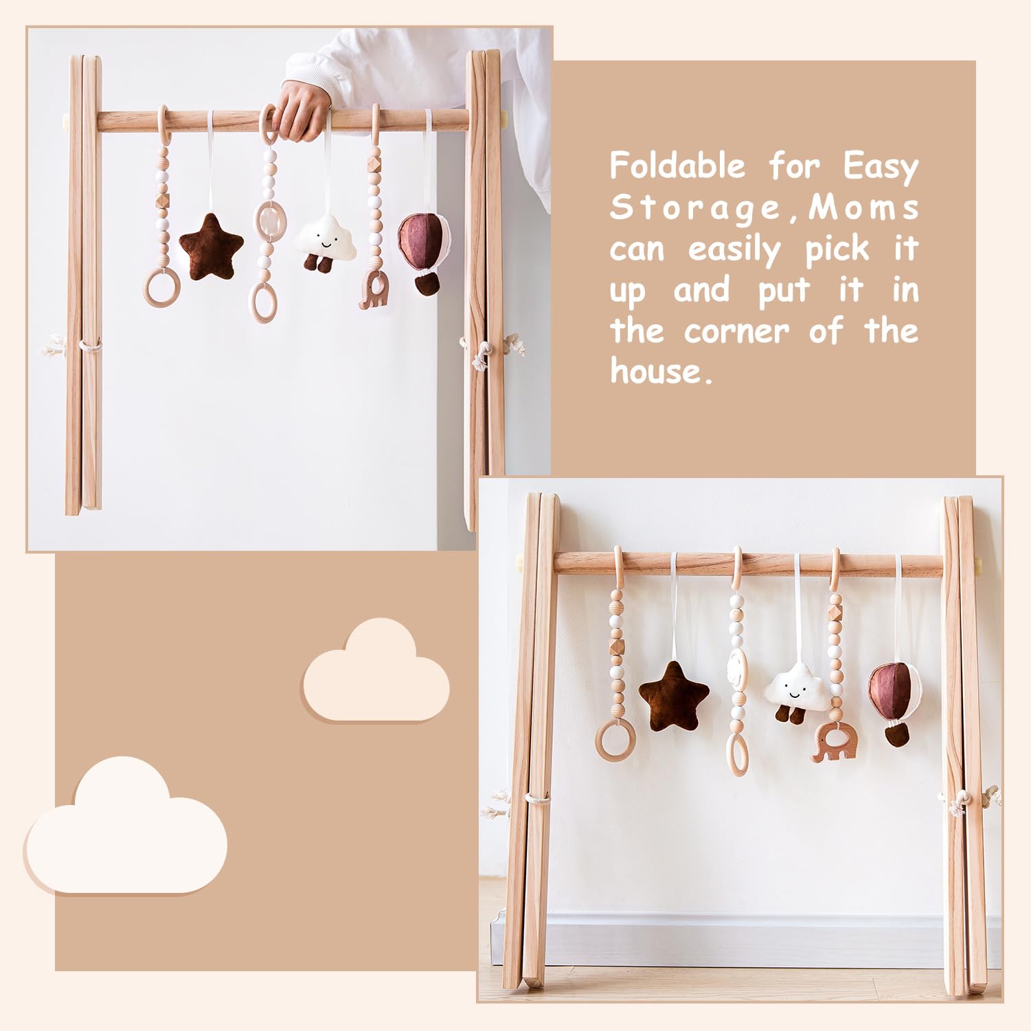 Avrsol play mat 86cm diameter creates cozy space for lounging and sensory exploration.