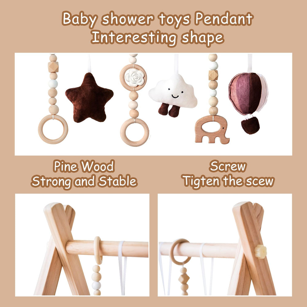 Avrsol wooden toys invite reach-and-grab play to boost early motor skills.