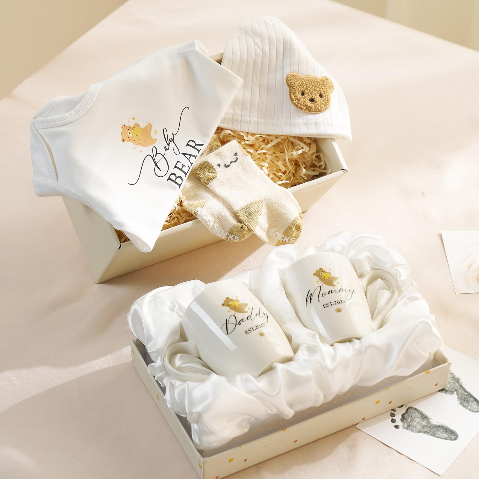 AW BRIDAL neutral baby tones suitable for gender reveal events