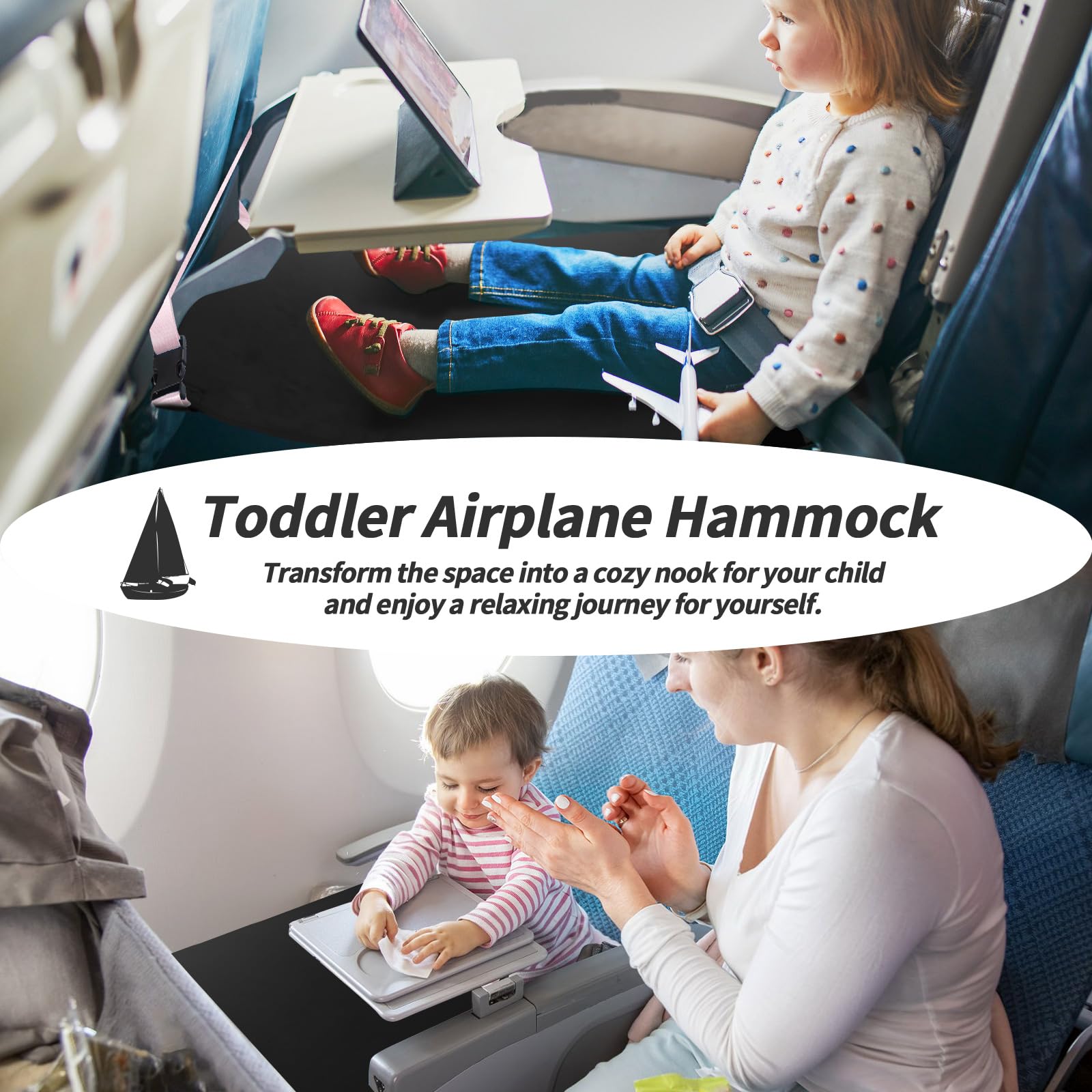 AWAHITAWA toddler airplane bed in soft velvet fabric for cozy, skin-friendly comfort.