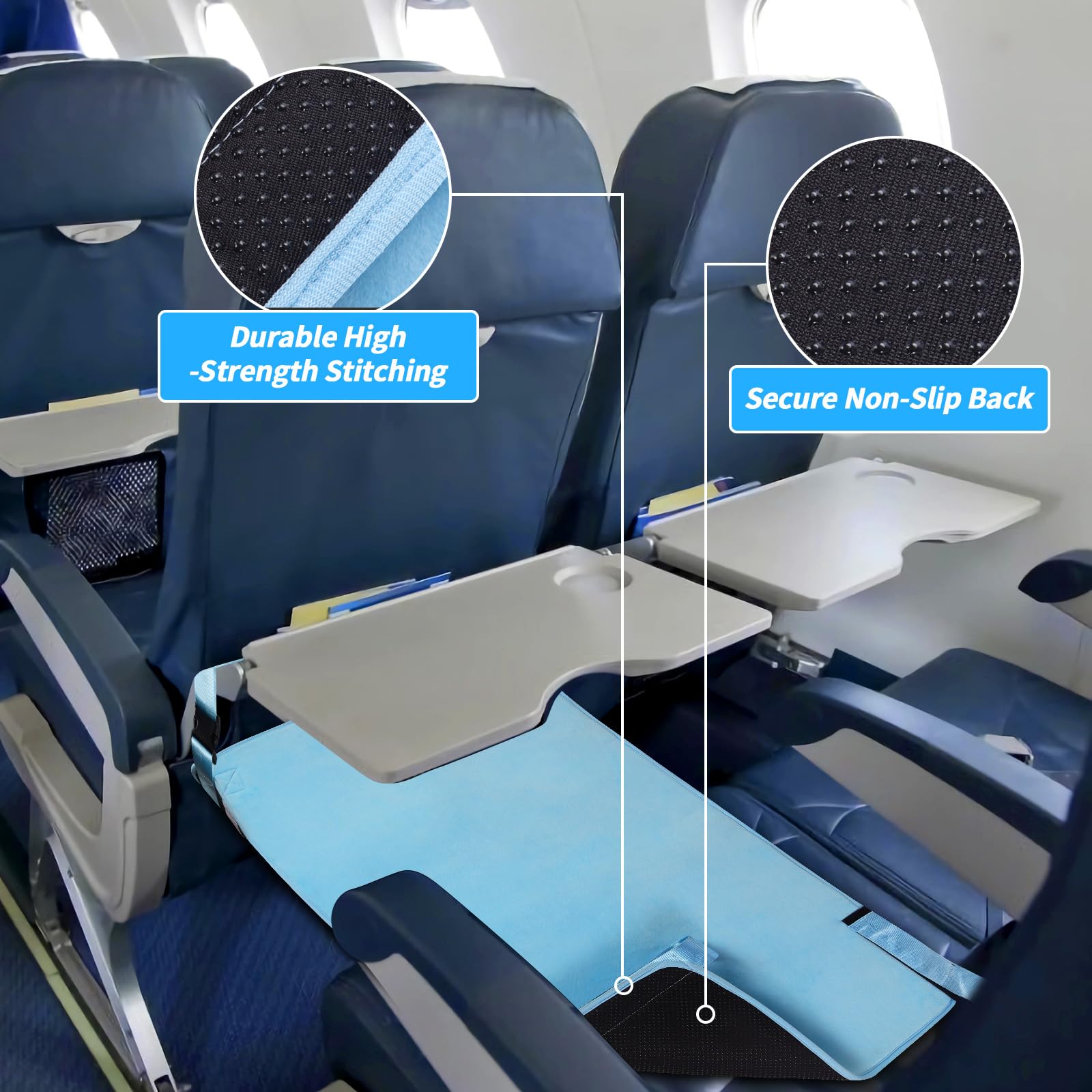 AWAHITAWA Toddler Airplane Bed travel use on flights enables comfortable rest for toddlers