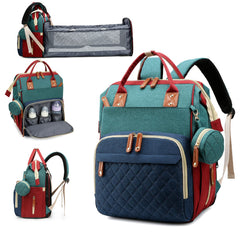 Awanhe diaper bag backpack with changing-station surface for quick on the go diaper changes