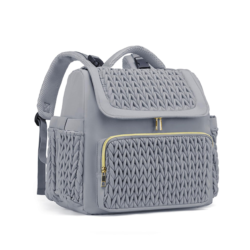 Awanhe diaper bag backpack front view showcasing compact, travel-friendly design for on-the-go families.