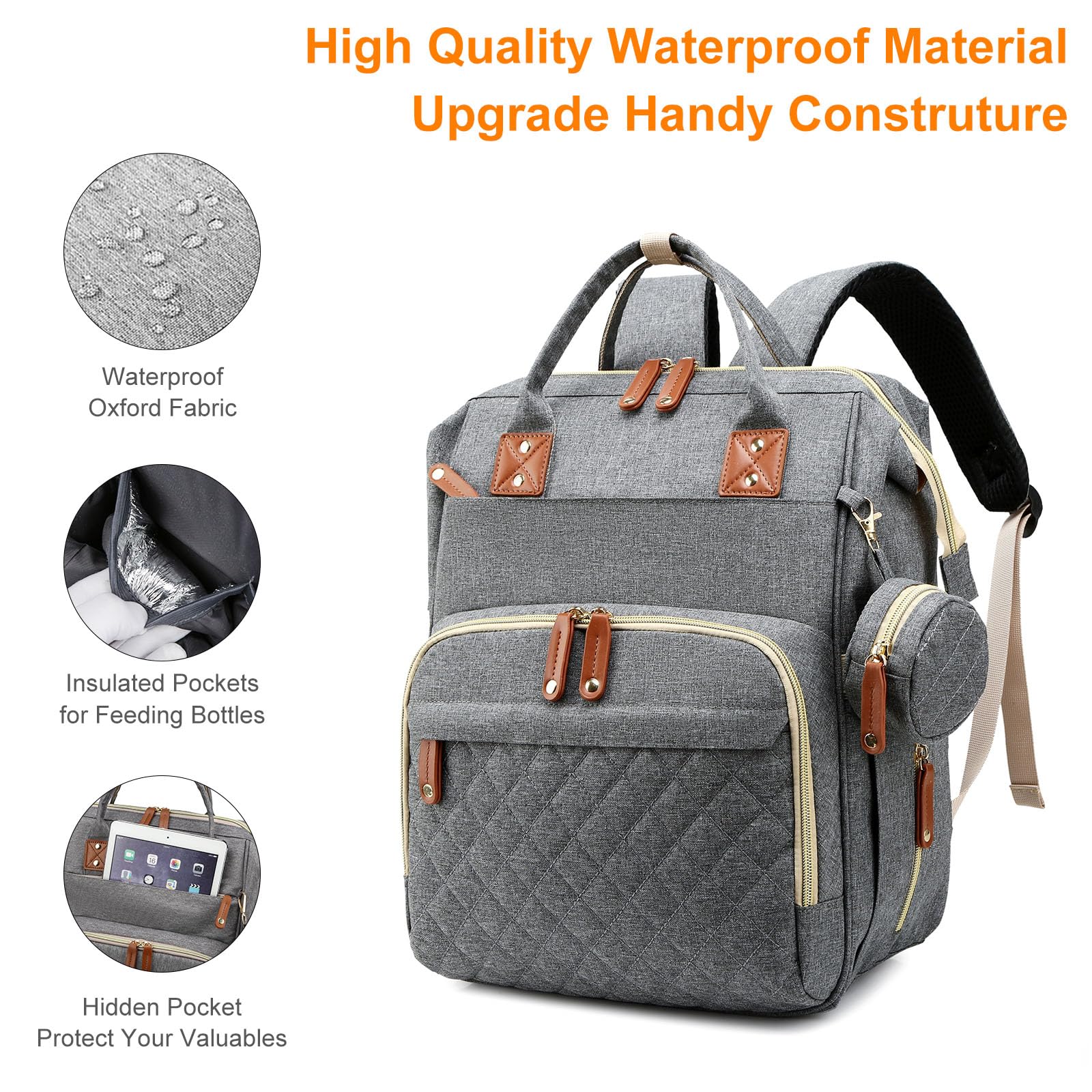 Awanhe diaper bag usb-charging-port keeps devices powered while out.