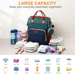 Awanhe diaper bag showing waterproof fabric to protect gear