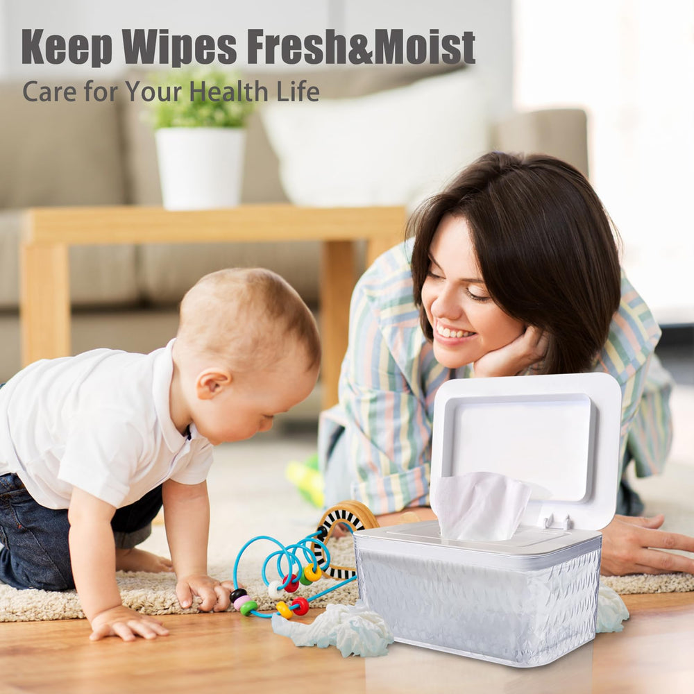 AWGOU wipes case features transparent body for easy monitoring.