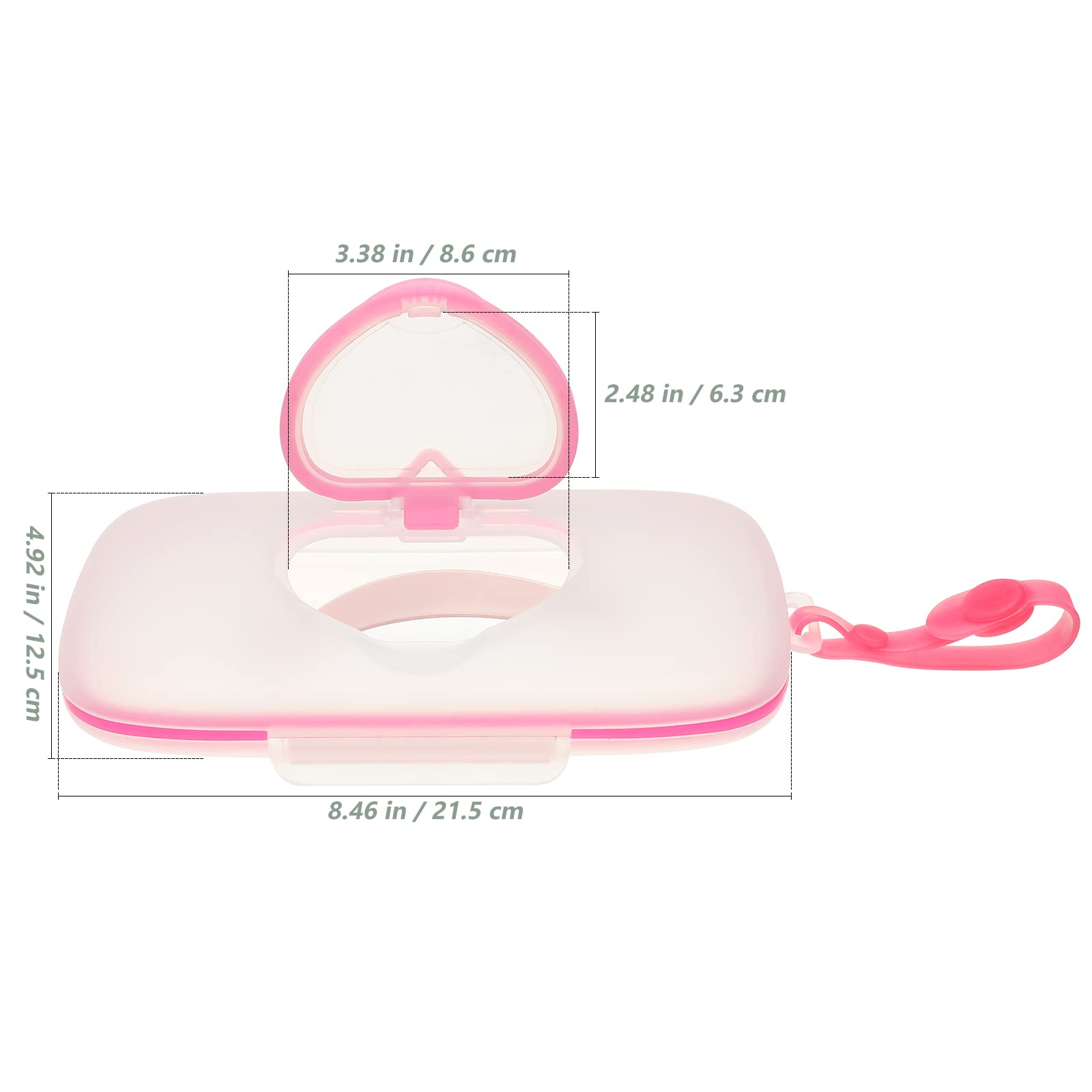 Awleynz Wet Wipe Holder portable hand-strap attaches to cribs, strollers, and bags.