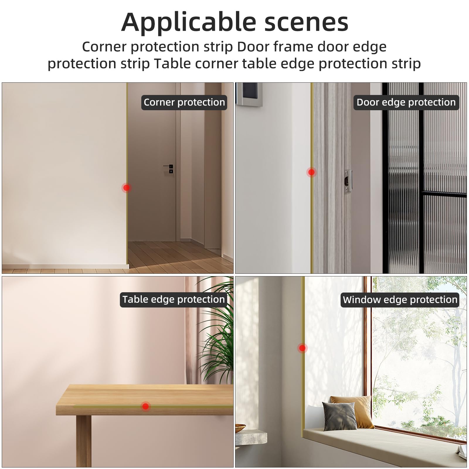 Awvob corner protector metal close-up shows durable aluminum finish for long-lasting protection.