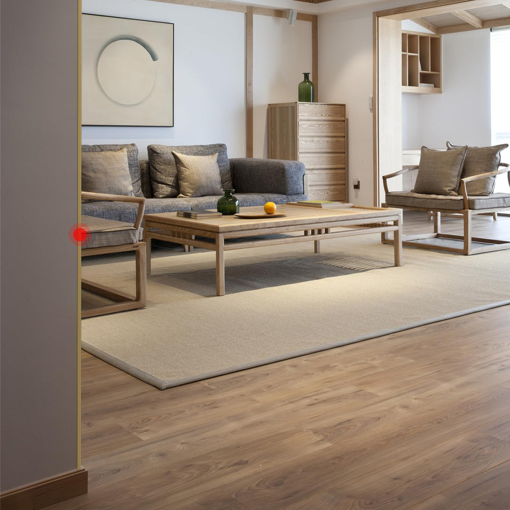 Awvob easy-cut-to-fit gold corner protector illustrates customizable length for varied spaces.
