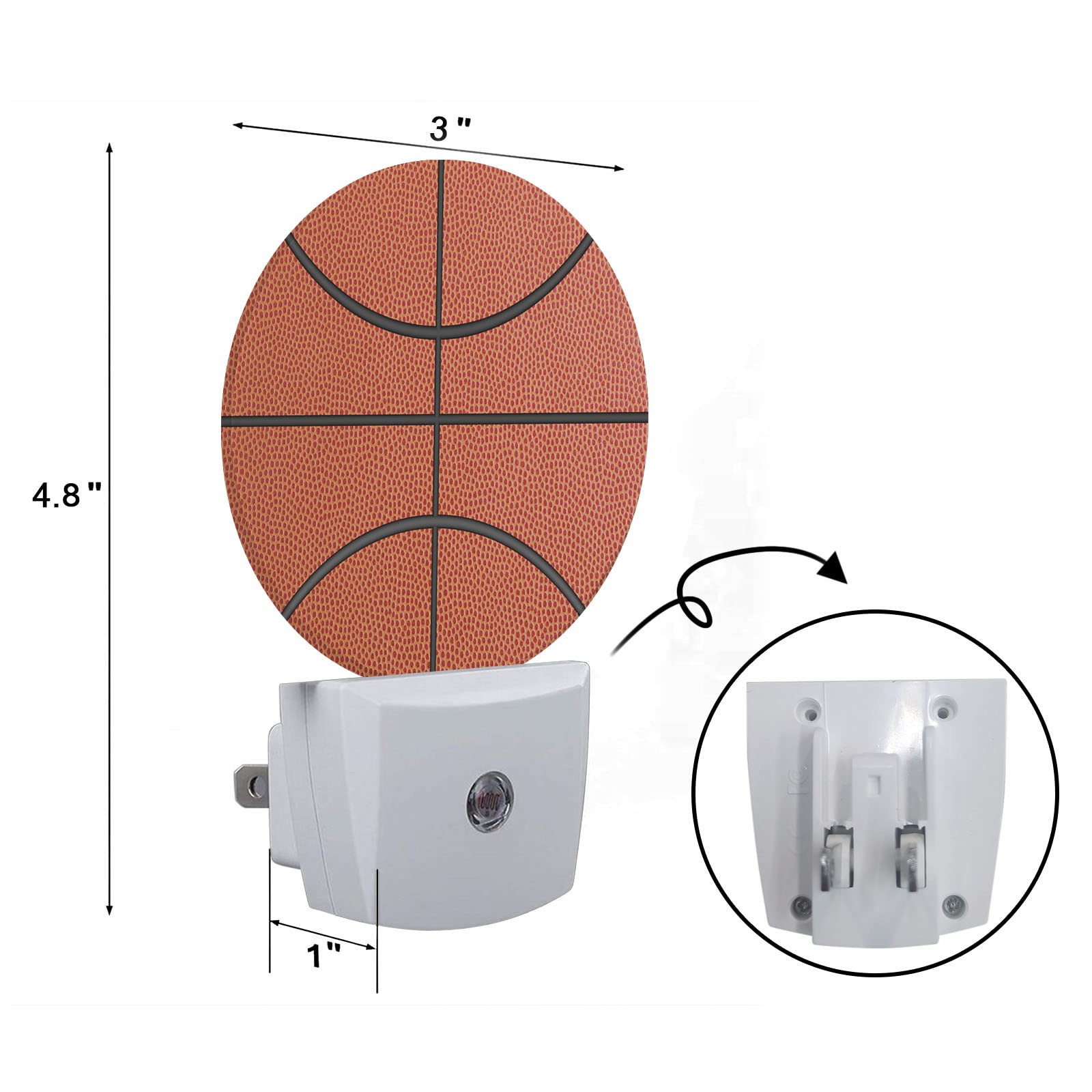 Axayaz basketball line LED night light side view improves hallway visibility
