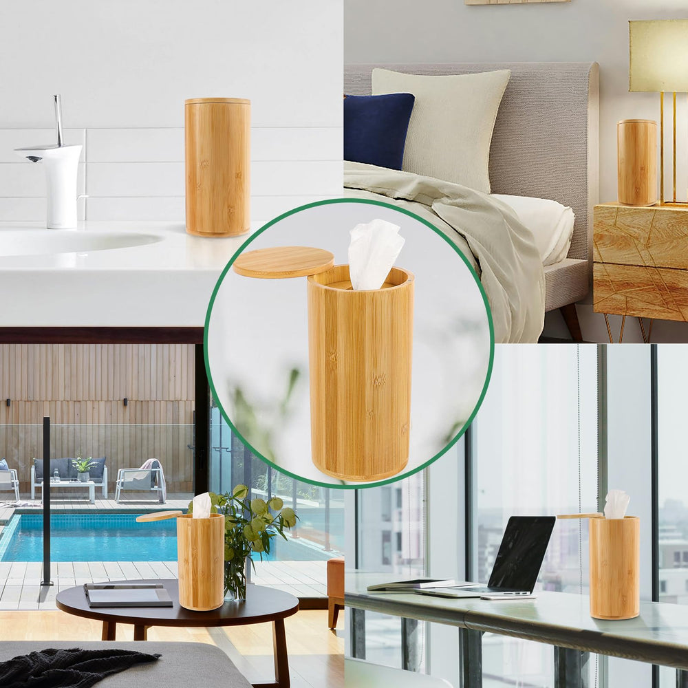 Axcoix Bamboo Wipes Dispenser easy to refill, reducing clutter