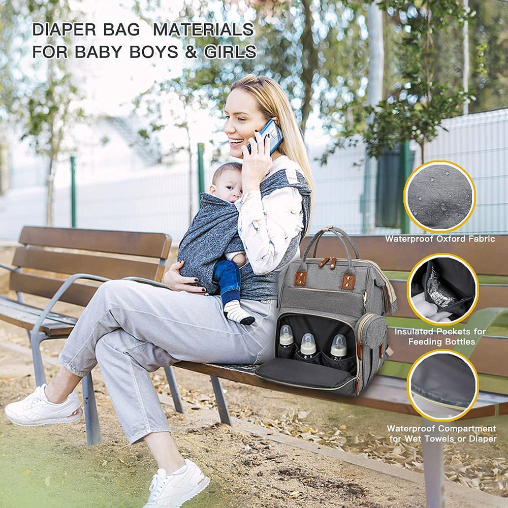 Axone diaper bag backpack 12.1L capacity keeps essentials organized