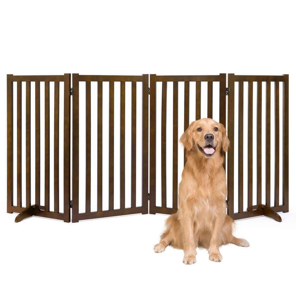 Axeman 36in tall pet gate assembled, tall barrier for stairs or doorways