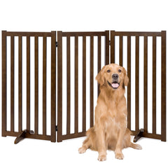 Axeman 36-inch height pet gate assembled for stairs and doorways.