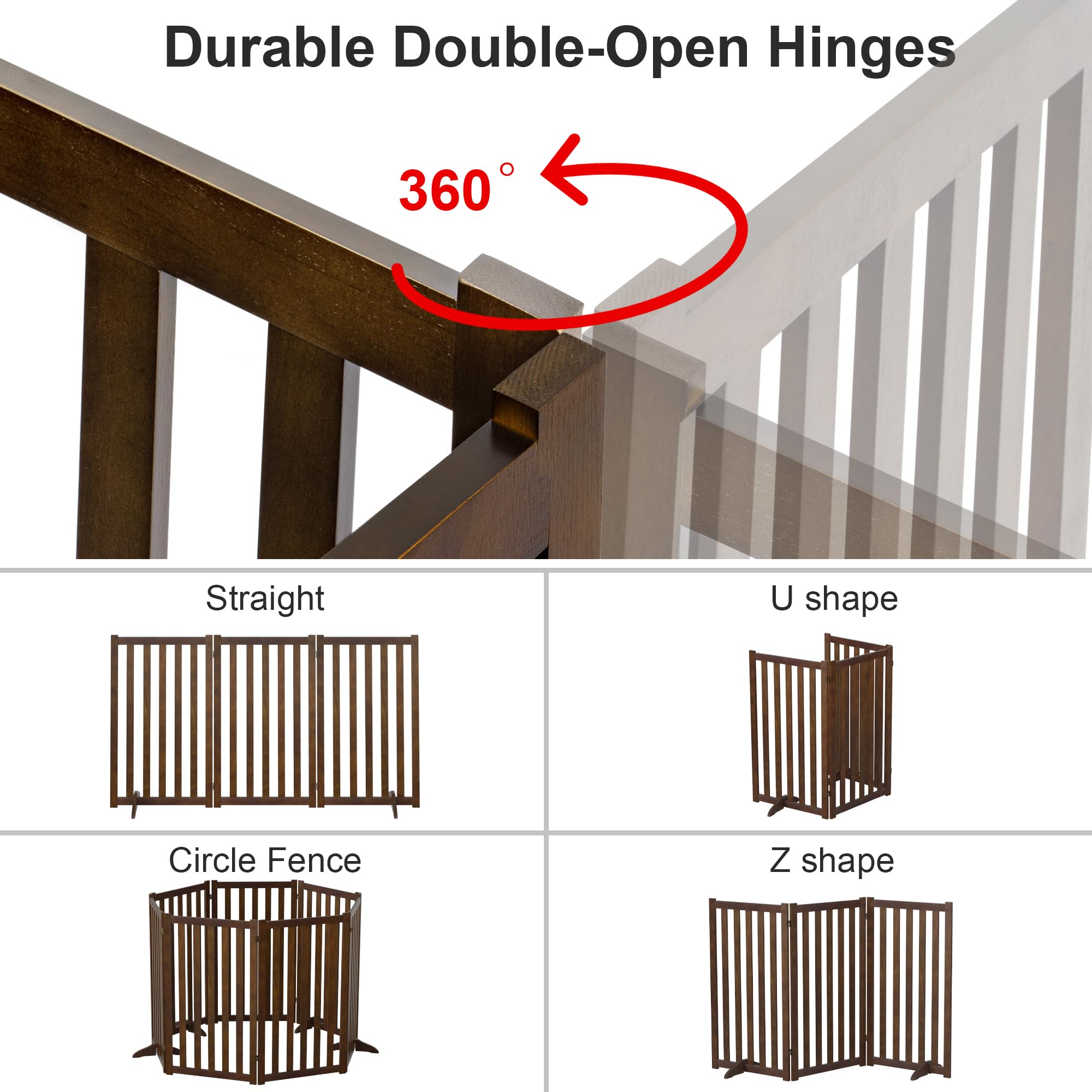 Axeman folding gate expands to 60 inches for wide openings.